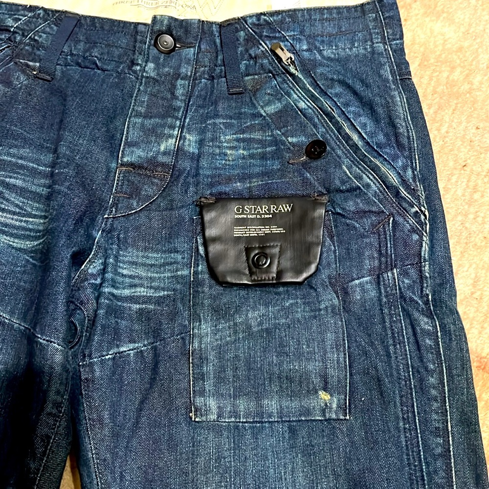 G-Star Raw Denim 3301 men’s dark blue jeans size 31x32